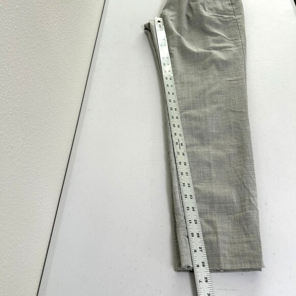 J Crew Harlow Pull On Pants Womens 8 Gray Wool Blend Lined Elastic Waist B5604 - Picture 13 of 16